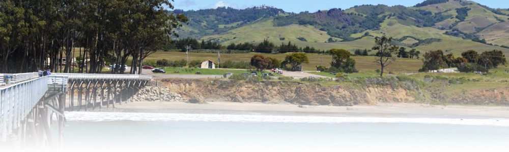 San Simeon Beach and pier